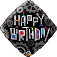 18" Birthday Robot Cogwheels Diamond