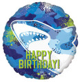 Birthday Shark Foil Balloon