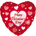 Happy Valentine's Day Polka Dot Hearts