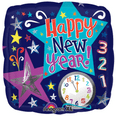 18" Count Down New Year Stars Balloon
