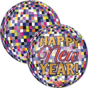Happy New Year Disco Ball Drop Orbz 15