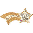 Happy New Year Shooting Star Foil Balloon