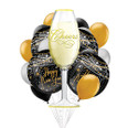 Bubbly Evening New Year's Balloon Bouquet