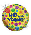 18" 40 Years Young Balloon