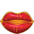 31" Satin Sangria Lips Super Shape