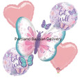 Flutters Butterfly Get Well Bouquet of Balloons