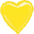 Metallic Yellow Foil Heart Balloon