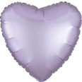 18" Pastel Lilac Sateen / Satin Heart Balloon