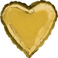 Metallic Gold Foil Heart Balloon