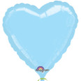 Pastel Blue Foil Heart Balloon