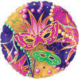 22" Mardi Gras Mask Balloon