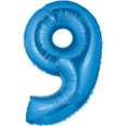 40" Megaloon Number 9 Blue