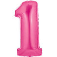 40" Megaloon Number 1 Pink