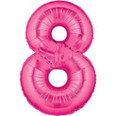 40" Megaloon Number 8 Pink