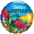 18" Mythical Dragon Birthday Balloon