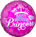 Happy Birthday Princess Grown and Gem Balloon
