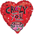 29" Singing Crazy About You Valentine