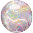 16" Jumbo Pastel Marblez Orbz Foil Balloon