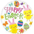 18" Chicks with Bunny Ears Easter Balloon 