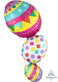 38" Easter Egg Stacker SuperShape Foil Balloon