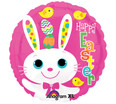 21" ColorBlast Polka Dots Bunny Easter Balloon