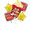 This five-pack of balloons includes a large popcorn bucket focus balloon, two square "Movie Night" flair balloons with a marquee design, and two solid yellow star fill balloons to tie it all together. Mix and match this balloon bouquet with other colorful decorations to set the scene for the night. 