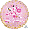 18" Mis Quince Floral Crown Foil Balloon (Spanish)