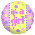 It's a Girl Marbles Balloon