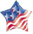 19" Stars and Stripes Foil Balloon