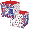 USA Stars and Stripes Cubez Balloon