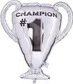 Champion #1 Silver Trophy Balloon 