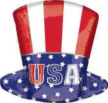 Anagram 34966 Uncle Sam USA Top Hat Balloon Jr Shape Balloon
UPC 026635349666