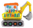 31"    Birthday Construction Excavator Shape