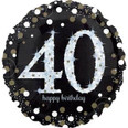 28" Gold Sparkling Celebration 40th Birthday Foil Balloon