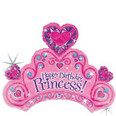 42" Birthday Princess Holographic Tiara Shape
