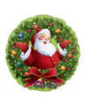 Jolly Santa Surrounded by Christmas Wreath Balloon
