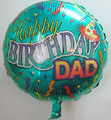 18" Happy Birthday Dad Streamer