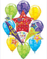Birthday Stars Connext Bouquet with Perfect Balloons