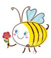 36" Bee with Flower Foil Balloon