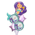 Purple Mermaid Balloon Bouquet