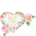 Floral Sweet Baby Girl Foil SuperShape Balloon 