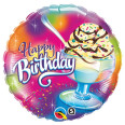 18" Birthday Ice Cream Sundae Balloon