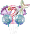 2nd Birthday Mermaid Balloon Bouquet