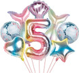 5th Birthday Mermaid Balloon Bouquet 