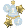 Little Mister One-Derful 1st Birthday Bouquet of Balloons