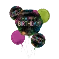 Let's Glow Crazty Birthday Bouquet of Balloons