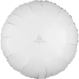 18" Opaque White Round-Circle Foil Balloon 