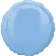18" Decorator Pastel Blue Round-Circle Foil Balloon