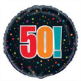 18" 50th Cheer - 50! - Foil Balloon 