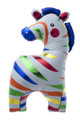 35" Colorful Zebra SuperShape